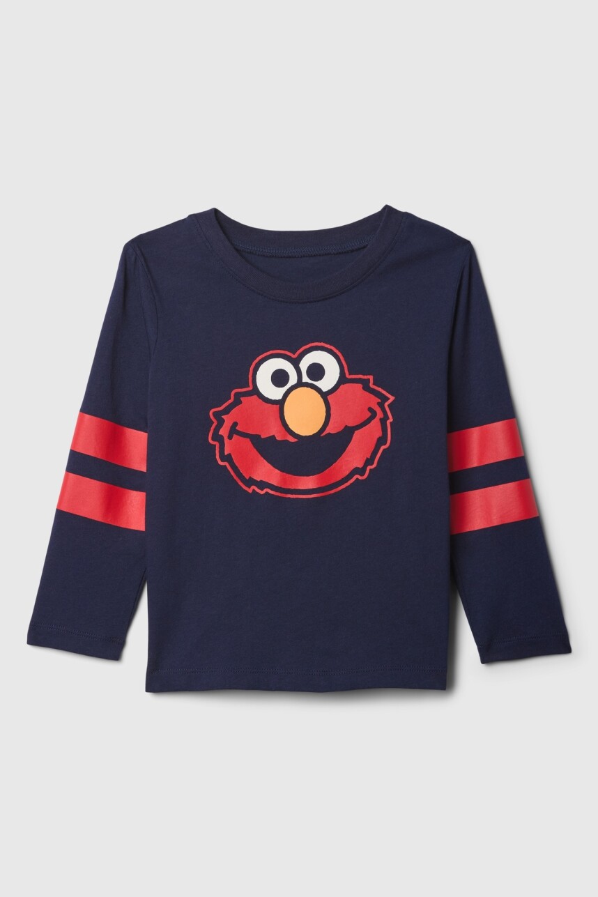 Remera Gráfico Manga Larga Toddler Niño Navy Uniform