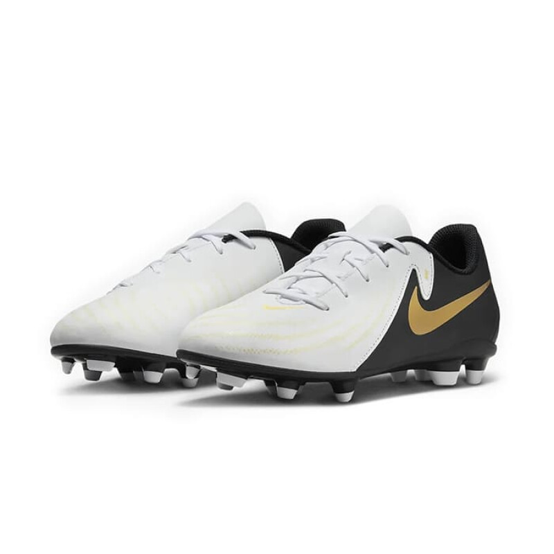 Futbol Cancha JR(FG) - Nike - NIKE CHAMPION JR PHANTOM GX II CLUB FG/MG de Niños - FJ2600-100 Blanco-negro