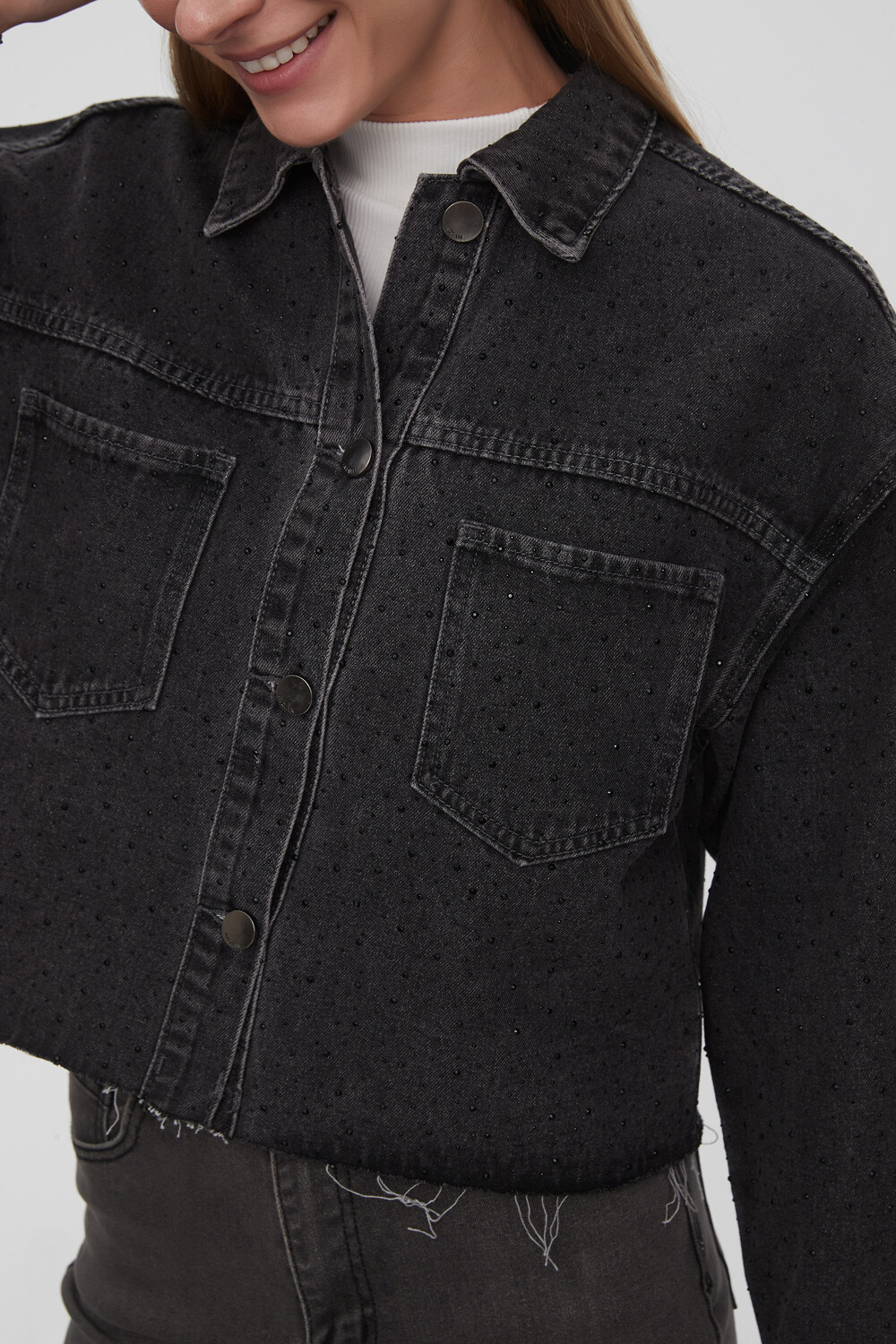 Campera Helen Gris Medio