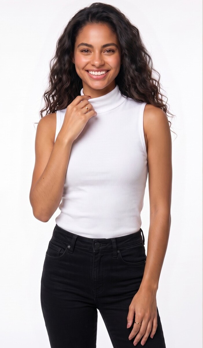 Musculosa Casual. - Blanco 