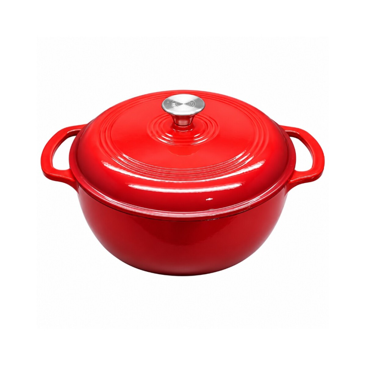 OLLA DE HIERRO FUNDIDO FIRE KING 28 CM ROJA 