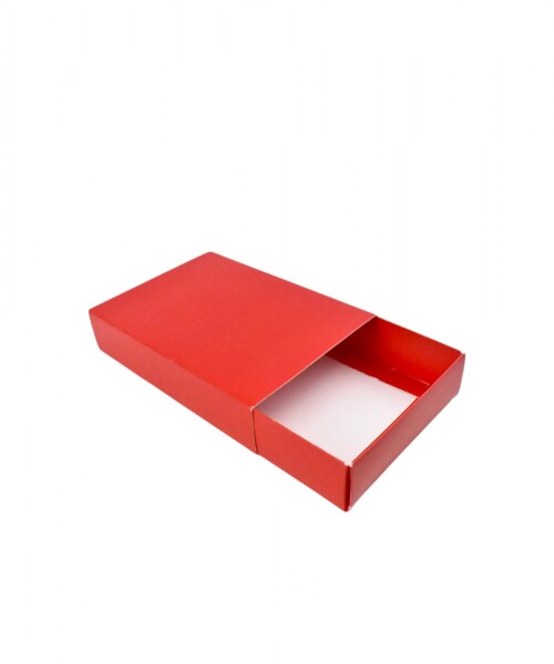 Caja eco 13 tipo caja fosforo 10x14x3 cm. ROJO