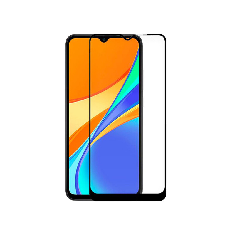 Vidrio templado 9D Xiaomi Redmi 9C borde color negro Vidrio Templado 9d Xiaomi Redmi 9c Borde Color Negro