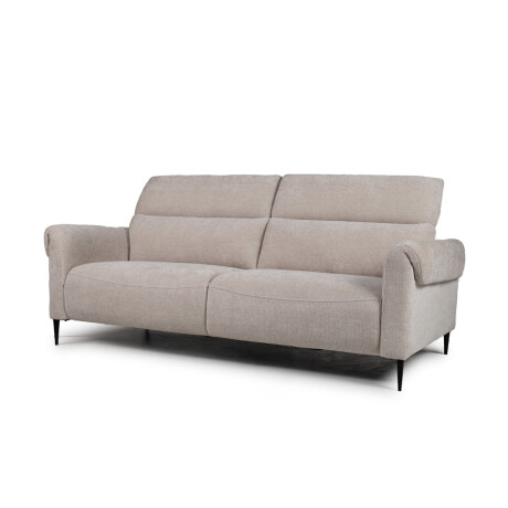 Sofá Matteo - Tela Microfibra - 3 cuerpos 315-3 (Beige)