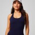 Top Feather Tech+ Racerback Mujer Deep Navy