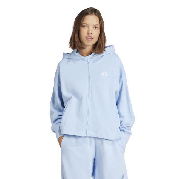 Buzo Adidas French Terry de Mujer - JJ1256 Azul
