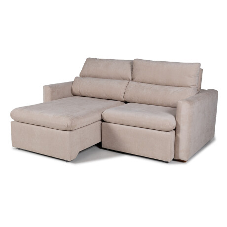 Sofá Dublin (Rebatible) - Microfibra - 2 cuerpos TC 1010 (Beige)
