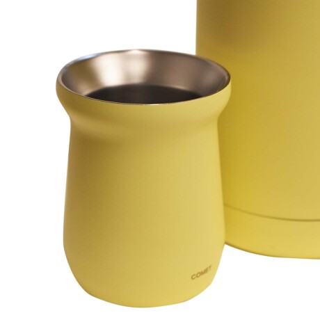 Combo Comet en Acero Inox Termo 1Lt con Manija + Mate 160Ml Amarillo