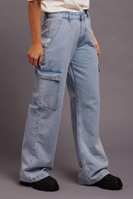 JEAN CARGO ILSE RUSTY Azul Claro