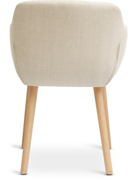 Silla de comedor ADSLEV tela beige/color roble Silla de comedor ADSLEV tela beige/color roble