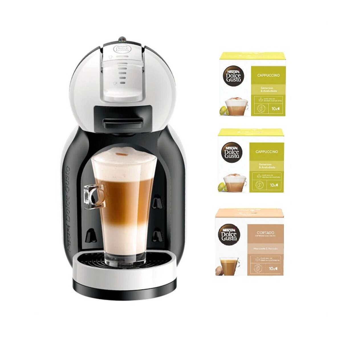 Cafetera Automática Mini Me Blanca + 3 Café de Regalo - BLANCO 