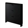 Zapatero Organizador Vertical De 3 Estantes Negro