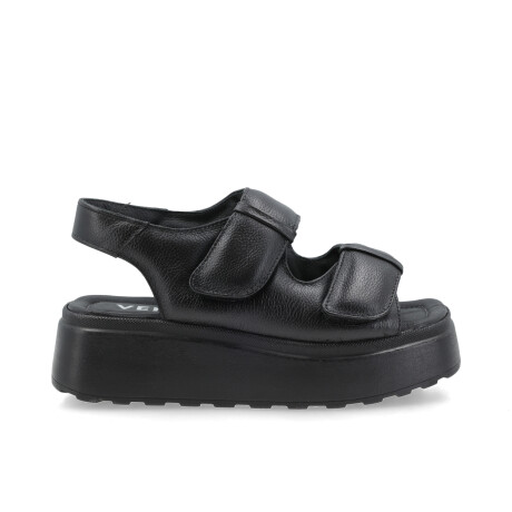 SANDALIAS VENET - CUERO BOREAL NEGRO