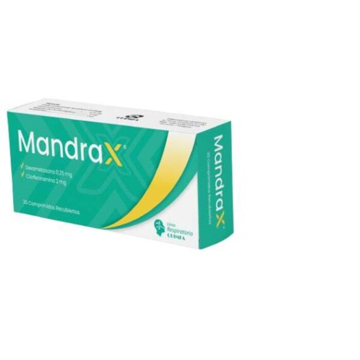 MANDRAX X 30 COMP. REC. única