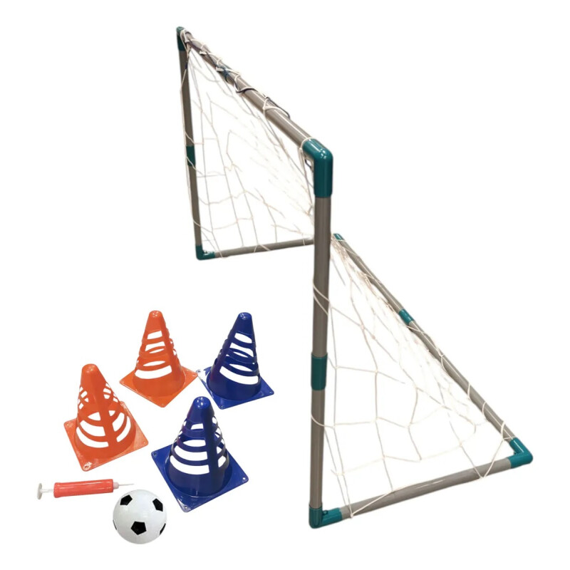 Arco De Fútbol Infantil Con Conos De Entrenamiento Y Pelota Arco De Fútbol Infantil Con Conos De Entrenamiento Y Pelota
