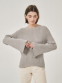 Sweater Lotus Gris Melange Medio