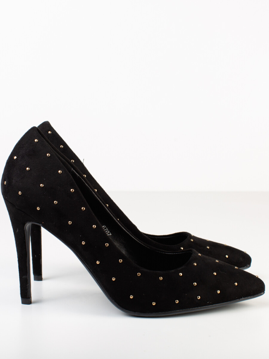 Stiletto con tachitas - Negro 