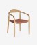 Silla Nina madera maciza eucalipto y cuerda terracota FSC 100%