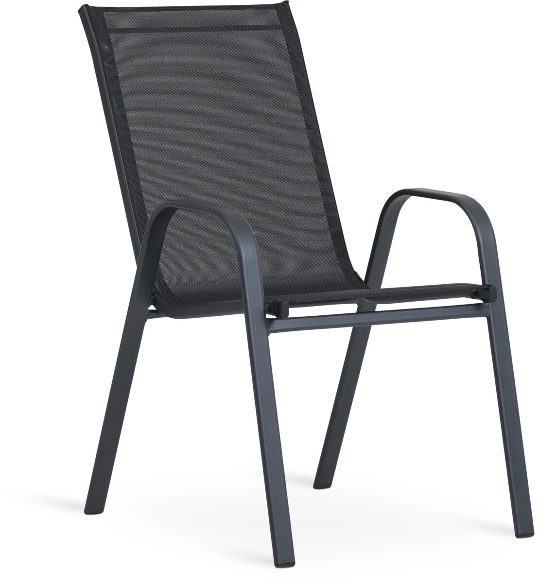 Silla apilable LEKNES negro 