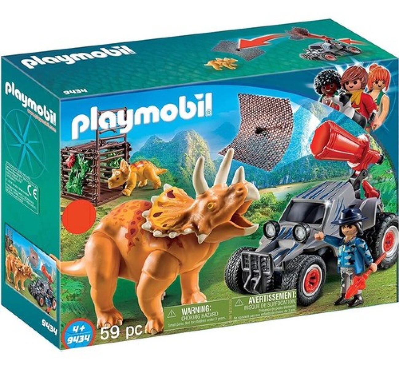 Dinos Coche Con Triceratops 9434 