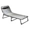Catre cama plegable para camping con colchoneta 56cm ancho Gris