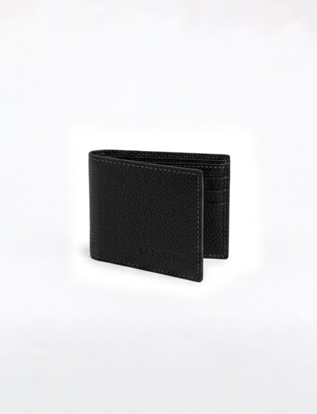 Billetera cuero negro