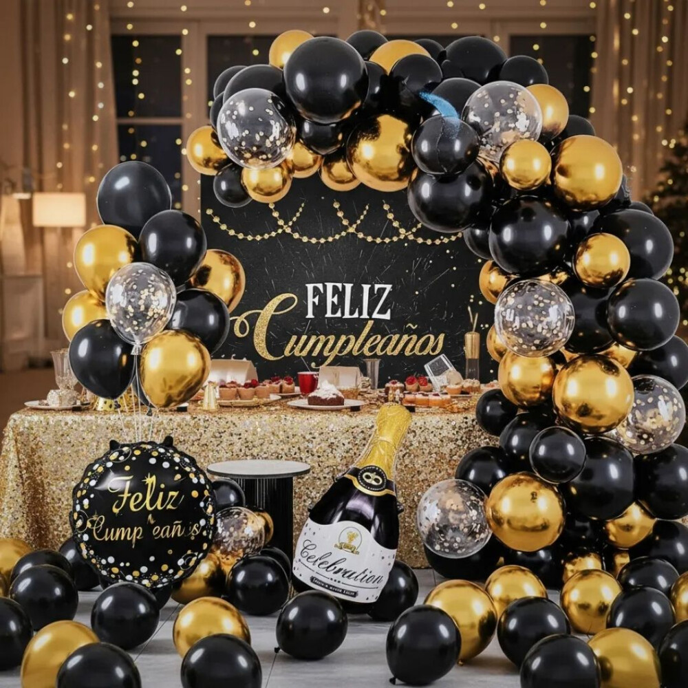 Kit De Globos Para Decoración De Cumpleaños Elegante Kit De Globos Para Decoración De Cumpleaños Elegante