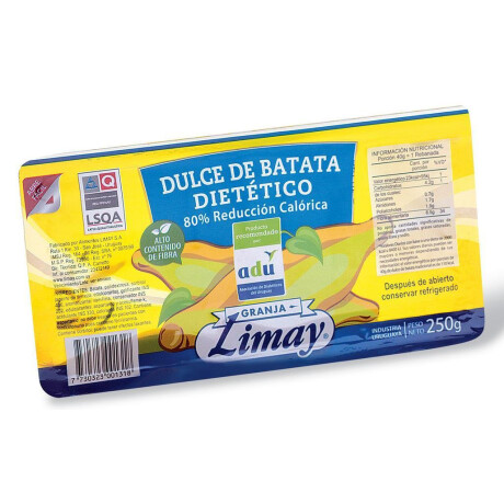 DULCE LIMAY DIET BAND 250G BATATA DULCE LIMAY DIET BAND 250G BATATA