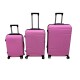 Set de 3 Valijas de Mano Rígidas Rosa
