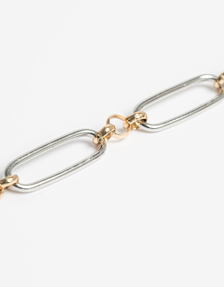 Collares Cortos Metal Collar Corto Metal Biplating - Dorado