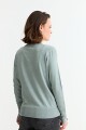 Sweater con detalle en manga VERDE CLARO