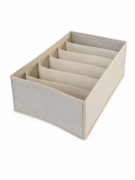 CAJA ORGANIZADORA ROPA INTERIOR CRUDO