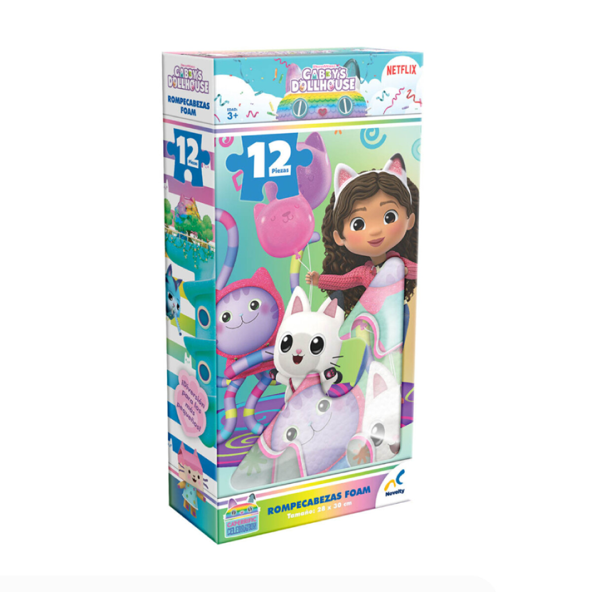 PUZZLE FOAM GABBYS DOLLHOUSE 12 PIEZAS 