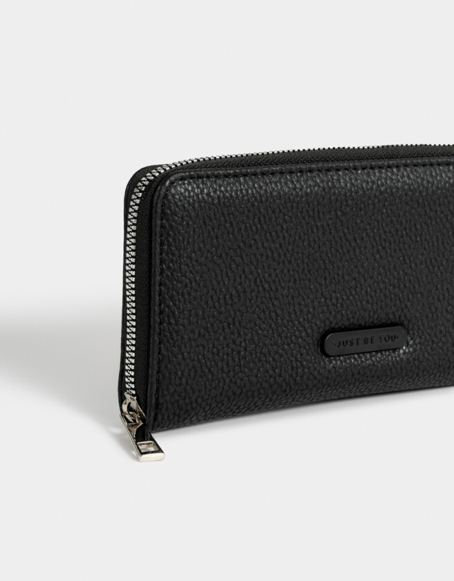 Ficheros Clasico Billetera Fichero Rectangular - Negro