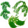 Set X6 Ramo Planta Artificial Decorativa Modelo Surtido Hog009003-x6