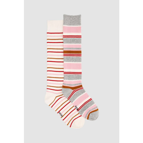 Pack de 2 medias en mezcla de algodón y largo 3/4. ideal par Variante 29