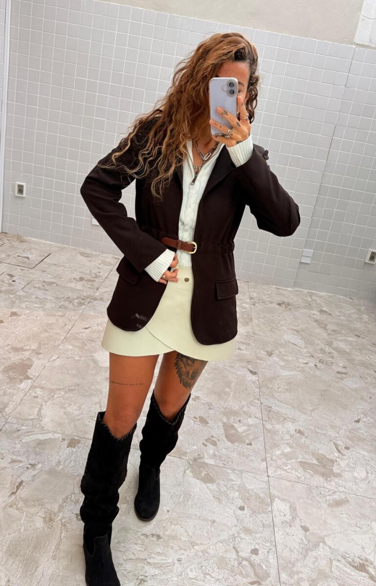 Blazer Simple - Marron 