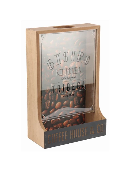 CAJA PARA CAFE MADERA NATURAL 21x10x32CM CAJA PARA CAFE MADERA NATURAL 21x10x32CM
