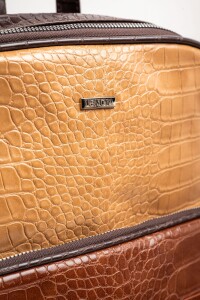 Mochila Maxi Combinada Marrón