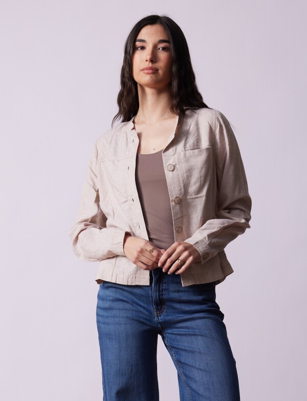 Chaqueta Lino BEIGE