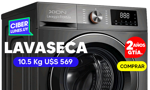 ¡Lavasecarropas inverter xion en oferta CiberLunes!