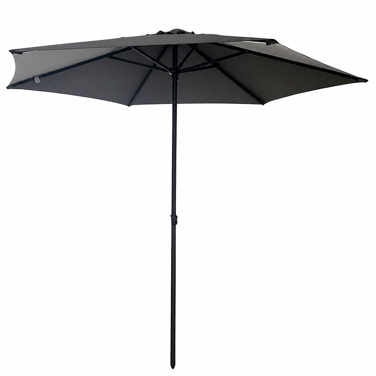 Sombrilla centrada gris para jardin 