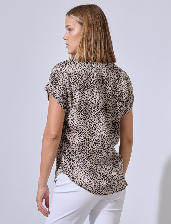 Camisa Animal Print GRIS/MULTI