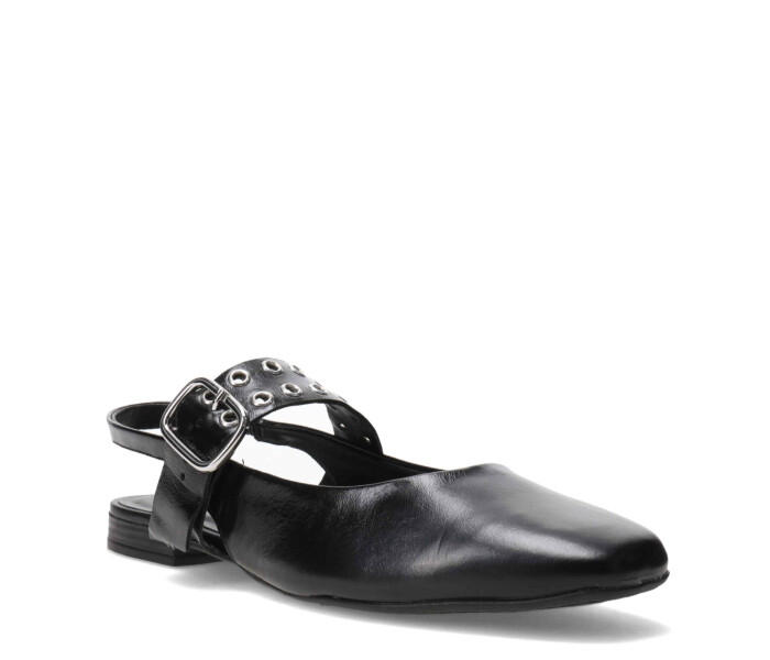 Zapato con pulsera y hebilla Preto