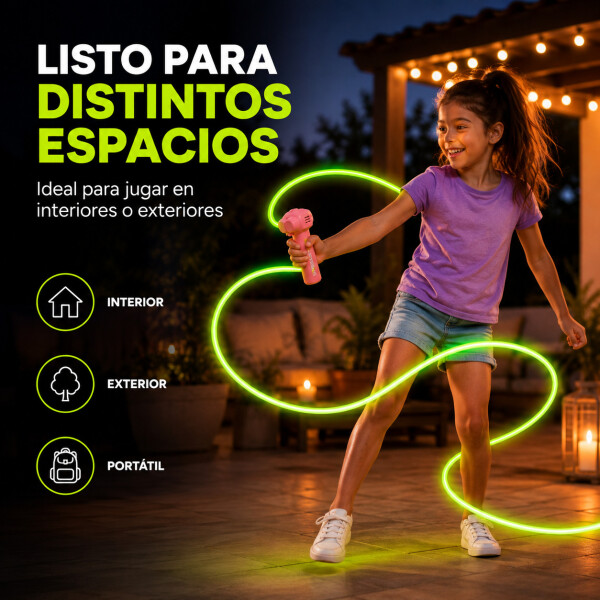 Lanzador de Cuerda Zipstring Recargable con Luz LED Rosa 1