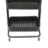Carrito Organizador Cocina 3 Estantes Carro Con Ruedas Almacenamiento Imback Color Negro Carrito Organizador Cocina 3 Estantes Carro Con Ruedas Almacenamiento Imback Color Negro