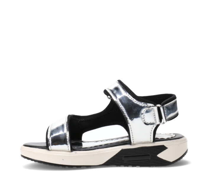 Sandalias de Niña MINI Miss Carol TUNIA deportiva de charol Plateado