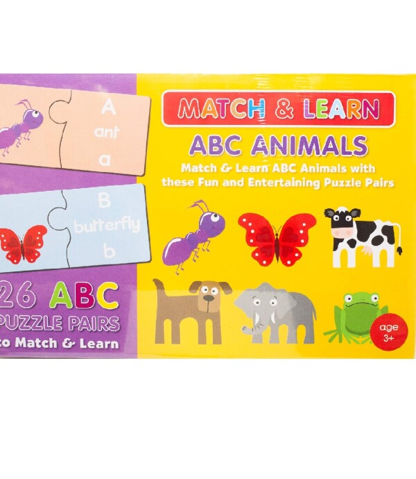 MATCH AND LEARN ABC ANIMALS Único