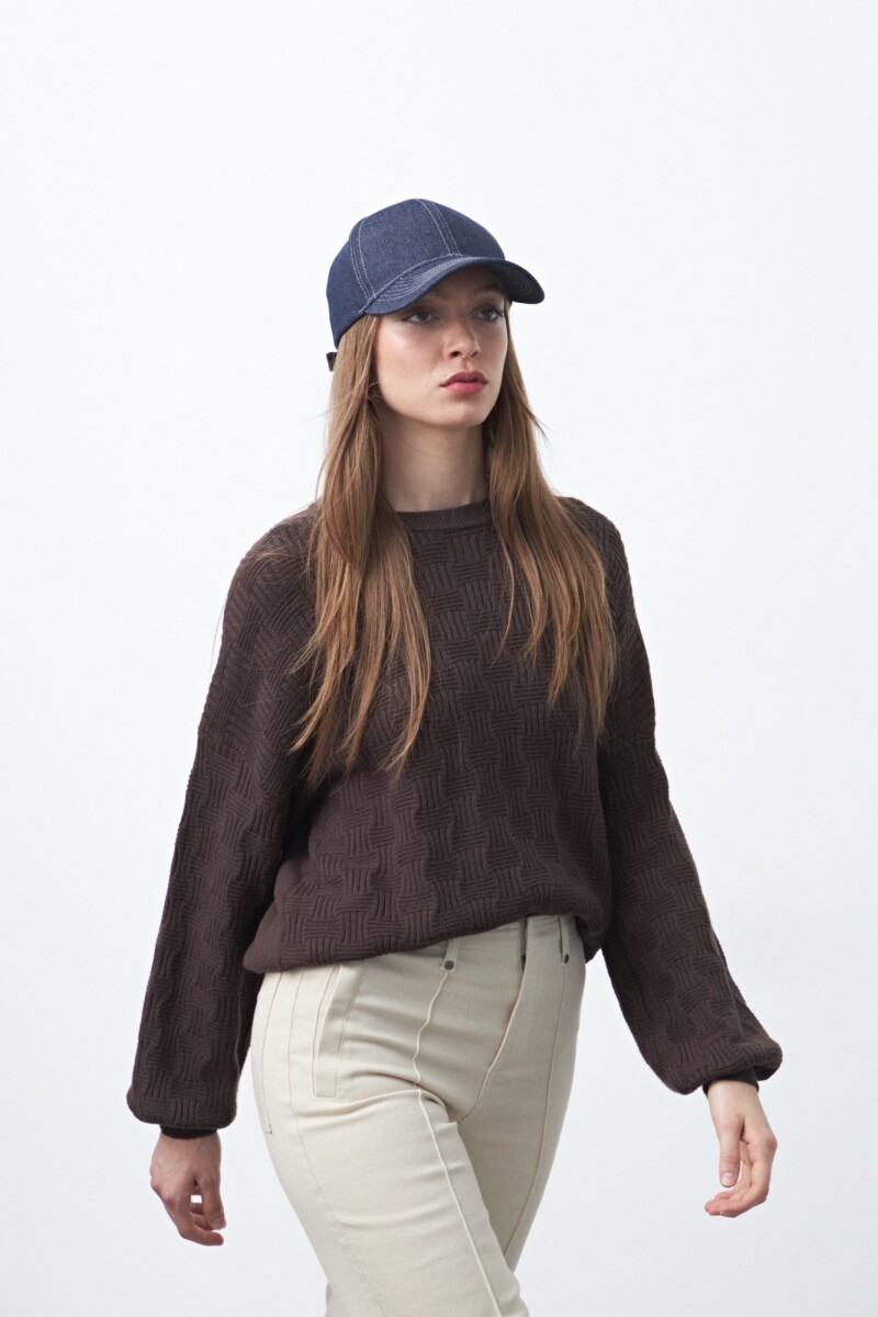 SWEATER CHESS - Chocolate 