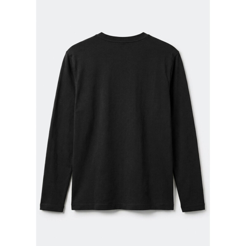 CAMISETA ML MASC PRETO ESCURO
